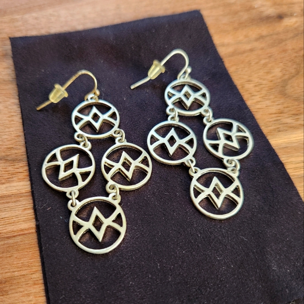 Geometric Dangle Earrings